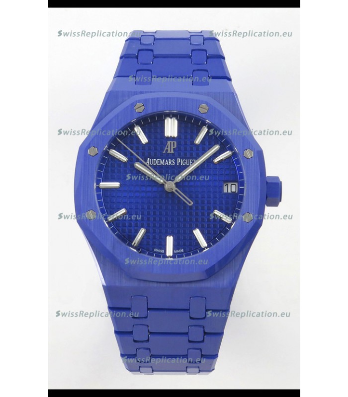 Audemars Piguet Royal Oak Super Clone 15500 Blue Ceramic Casing Watch 