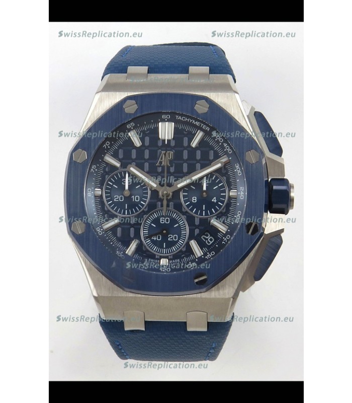 Audemars Piguet Super Clone Royal Oak Offshore Steel Casing Blue Dial Watch 