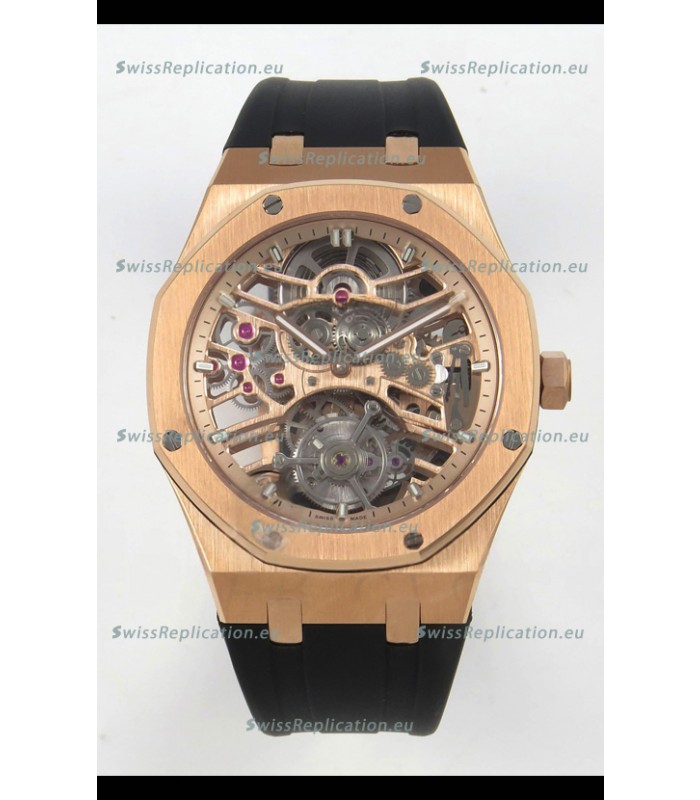 Audemars Piguet Royal Oak Super Clone Tourbillon 26735 Rose Gold Watch 