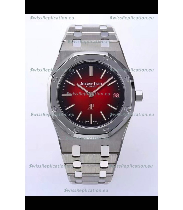 Audemars Piguet Super Clone Royal Oak Extra Thin Watch in Red Dial
