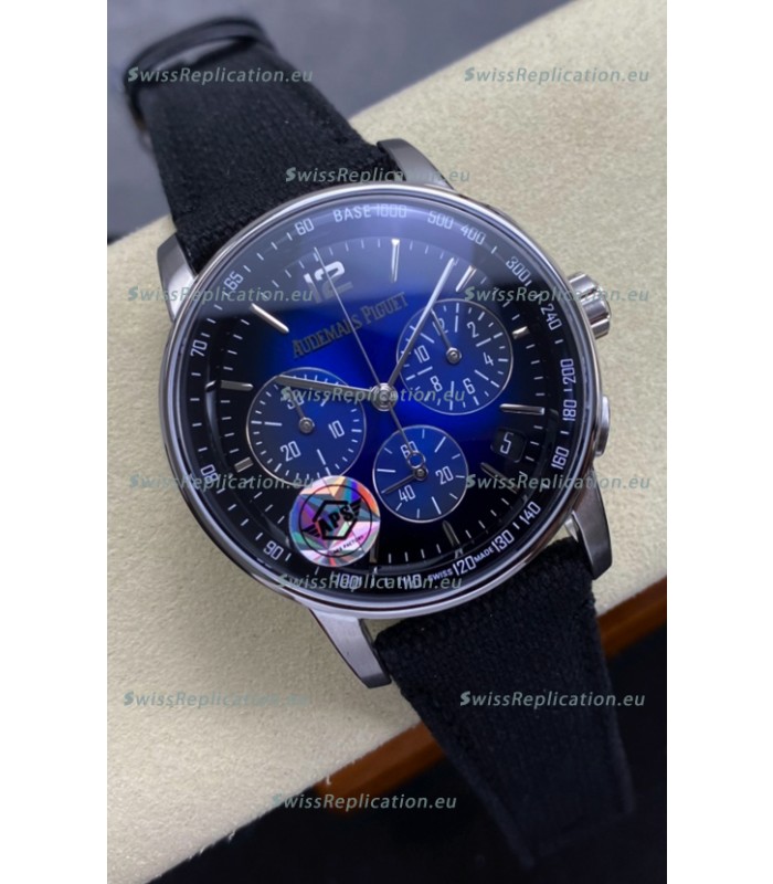 Audemars Piguet Super Clone CODE 11.59 Chronograph Smoked Blue Dial Watch 