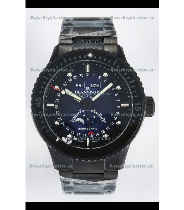 Blancpain Bathyscaphe Ceramic Casing Superclone Watch in Blue Dial 