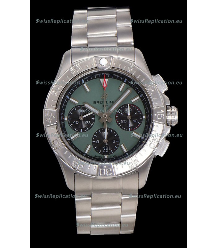 Breitling Super Clone Avenger B01 Chronograph Green Dial Watch 