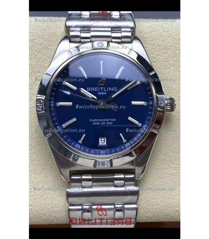 Breitling Chronomat Automatic GMT 40 Blue Dial 1:1 Mirror Swiss Replica Watch