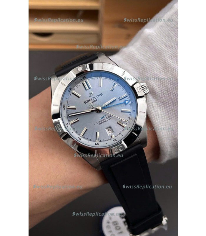 Breitling Chronomat Automatic GMT 40 Steel Dial 1:1 Mirror Swiss Replica Watch