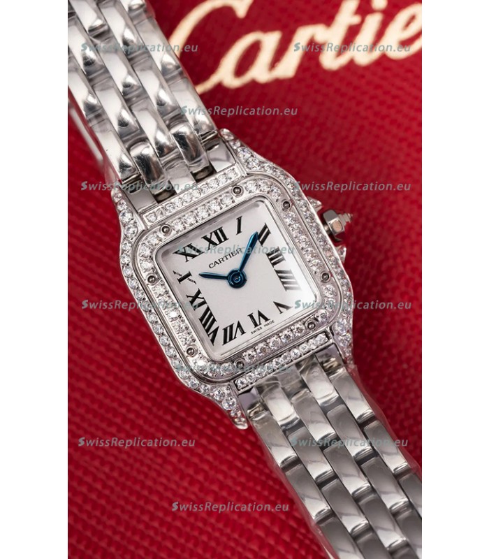 Cartier PANTHERE Superclone 20MM Swiss Replica Watch in Steel Case