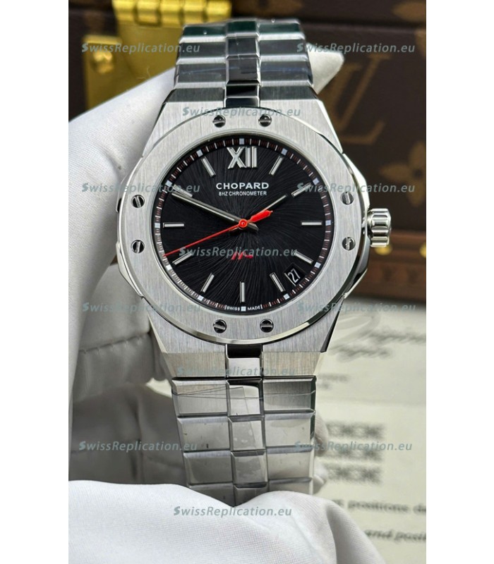 Chopard Alpine Eagle Stainless Steel Black Dial Super Clone Replica Watch