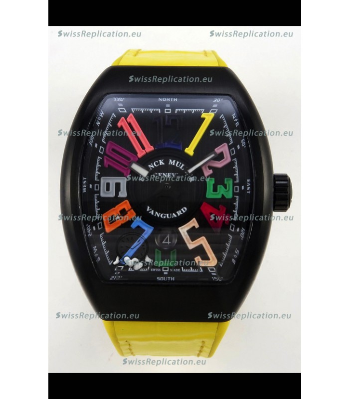 Franck Muller Super Clone Vanguard V45 Racing Carbon Watch in Nylon Strap