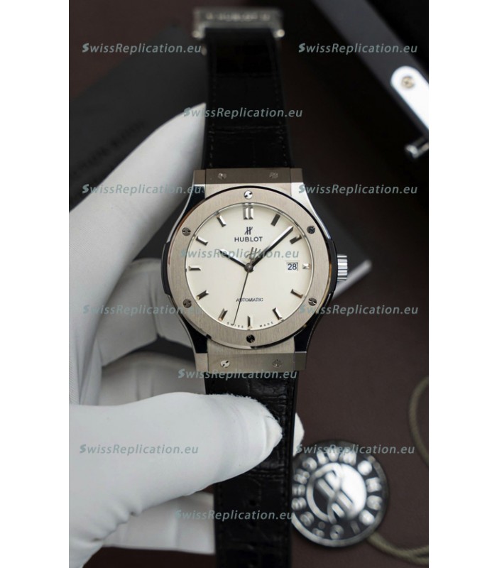 Hublot Super Clone Classic Fusion Titanium White Dial 42MM Watch