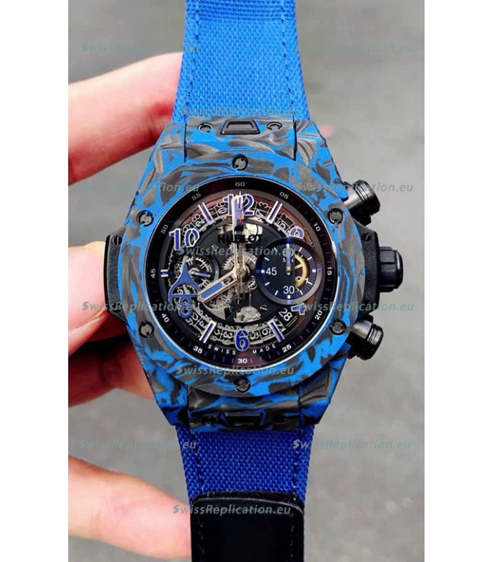 Hublot Big Bang Unico Blue Carbon Las Vegas Boutique Edition Swiss Replica Watch