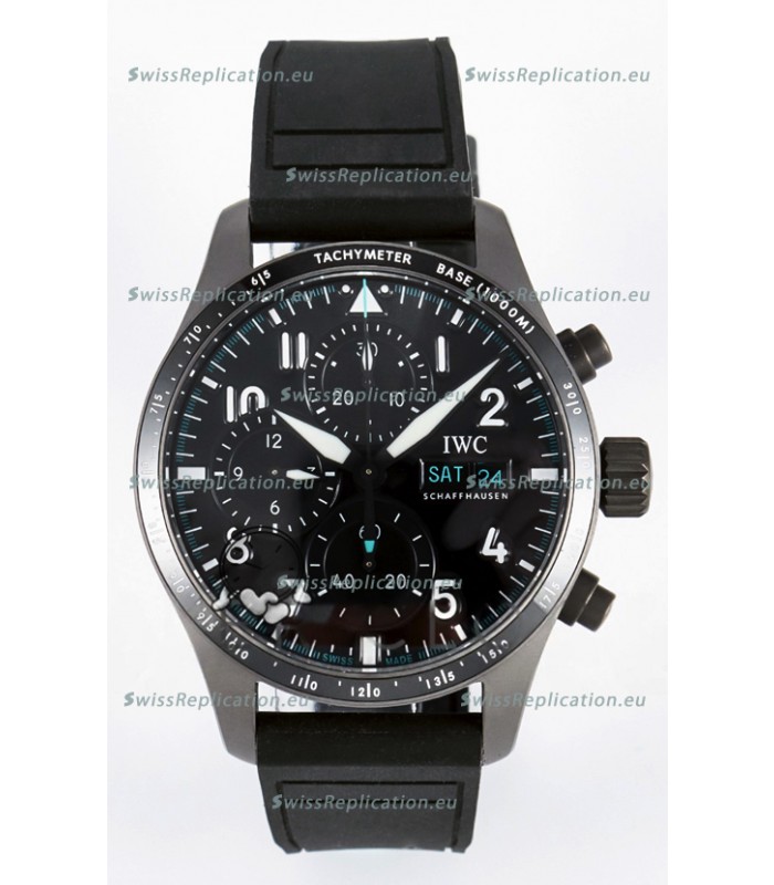 IWC Pilot's IW388305 Super Clone Chronograph 41 Mercedes-AMG Titanium Watch