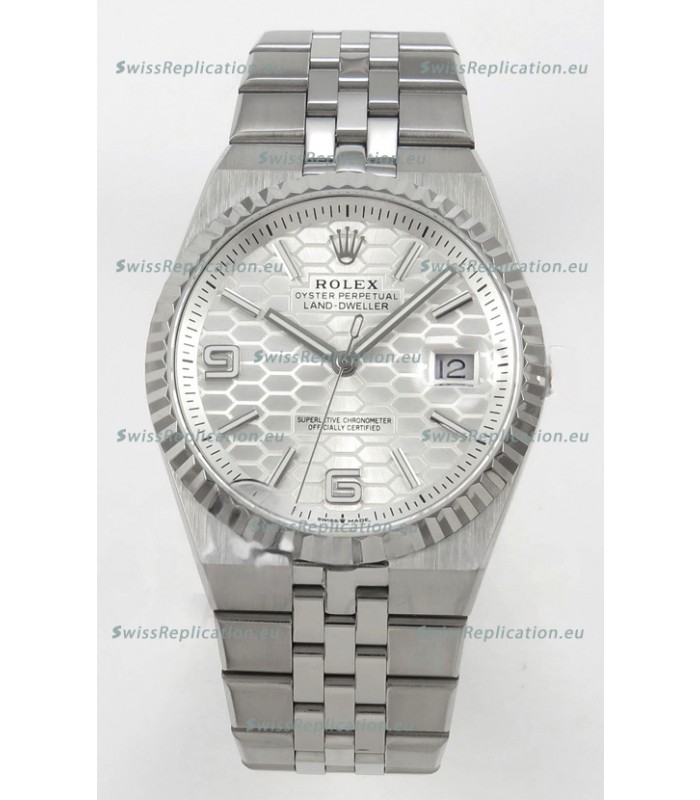 Rolex Land-Dweller 127334 Steel Honeycomb 40MM Swiss Replica Watch 
