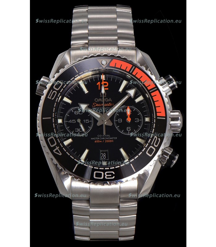 Omega Super Clone Planet Ocean 600M Chronograph 904L Steel Replica Watch 