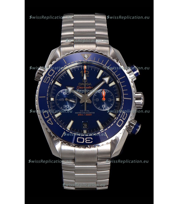 Omega Super Clone Planet Ocean 600M Chronograph 904L Steel Replica Watch 