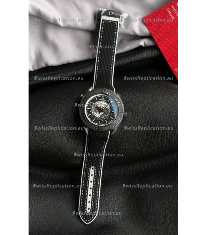 Omega Super Clone Planet Ocean 600M Worldtimer Ceramic Swiss Replica Watch 