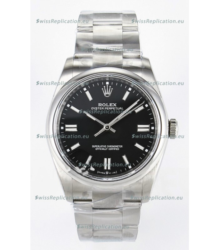 Rolex Oyster Perpetual Super Clone REF#126000 36MM Black Dial Swiss Replica
