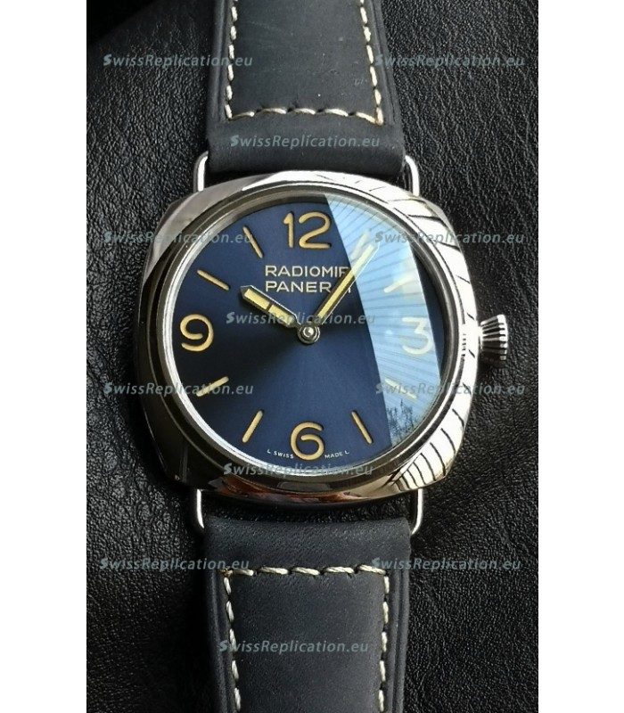 Panerai Super Clone Radiomir PAM1383 Swiss Replica Watch - 45MM Blue Dial 