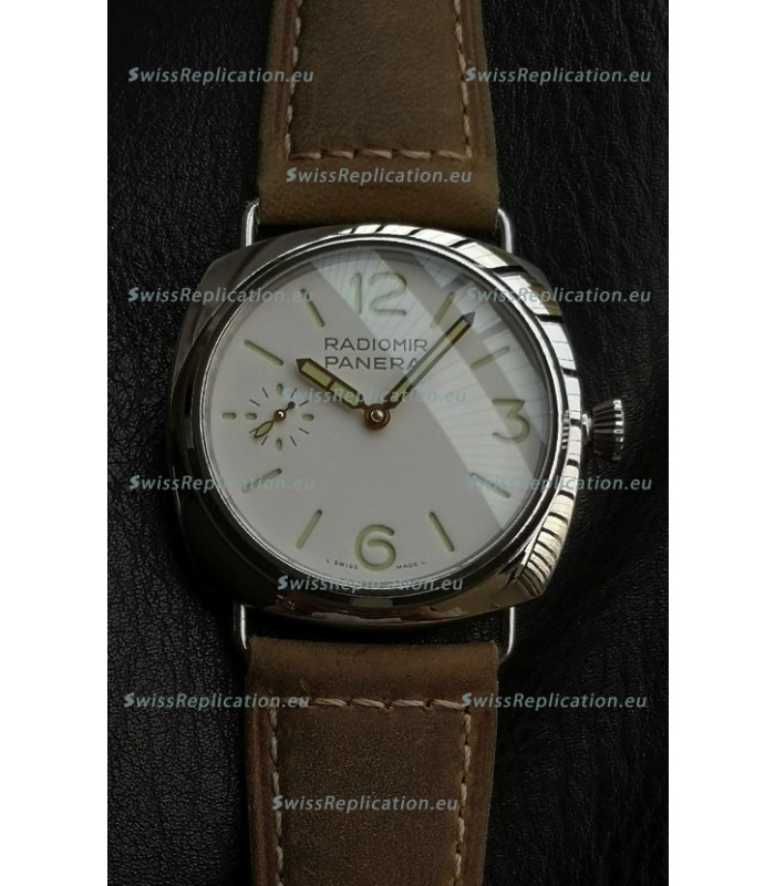 Panerai Super Clone Radiomir PAM1384 Swiss Replica Watch - 45MM White Dial 