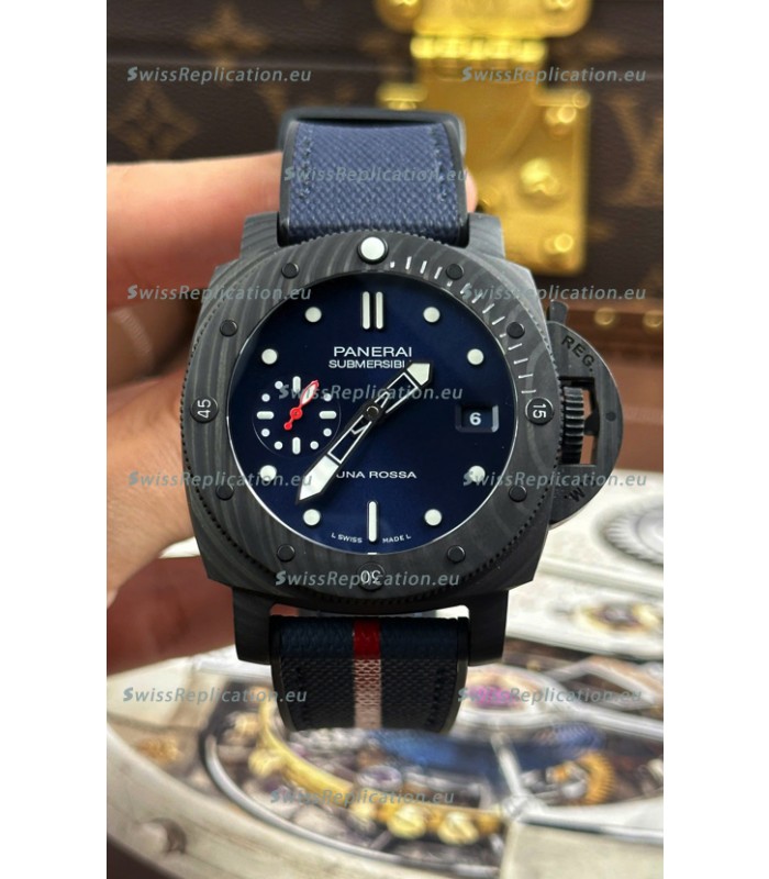 Panerai Luminor Super Clone Marina PAM1563 Carbotech Luna Rossa Watch 44MM