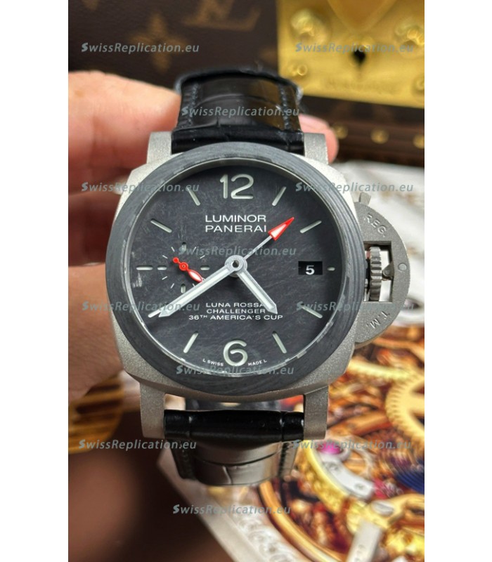 Panerai Luminor Super Clone PAM01096 Luna Rossa Challenger Titanium Watch 