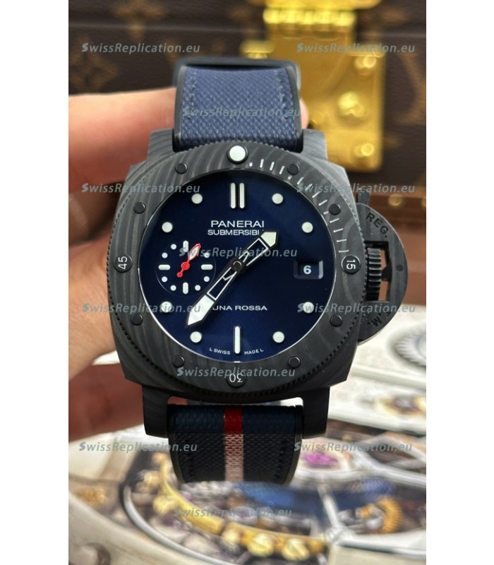 Panerai Super Clone Submersible PAM01563 Carbotech Luna Rossa Watch 42MM