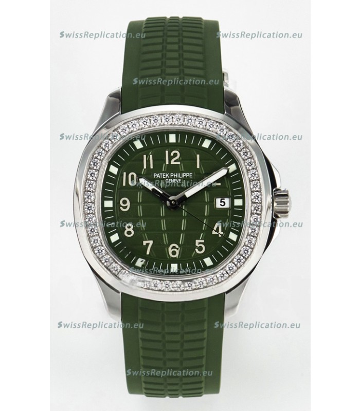 Patek Philippe Aquanaut 5267 Green Dial Swiss Quartz Movement Replica Watch 