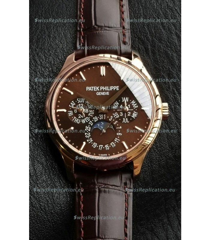 Patek Philippe Complications 5327R-001 Brown Dial Swiss Replica Watch 