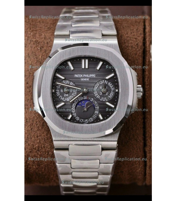 Patek Philippe Nautilus 5740 Perpetual Calendar Stainless Steel Grey Dial Swiss Replica Watch