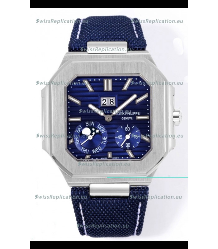 Patek Philippe Cubitus 5822 904L Steel Casing Blue Dial Swiss Replica Watch