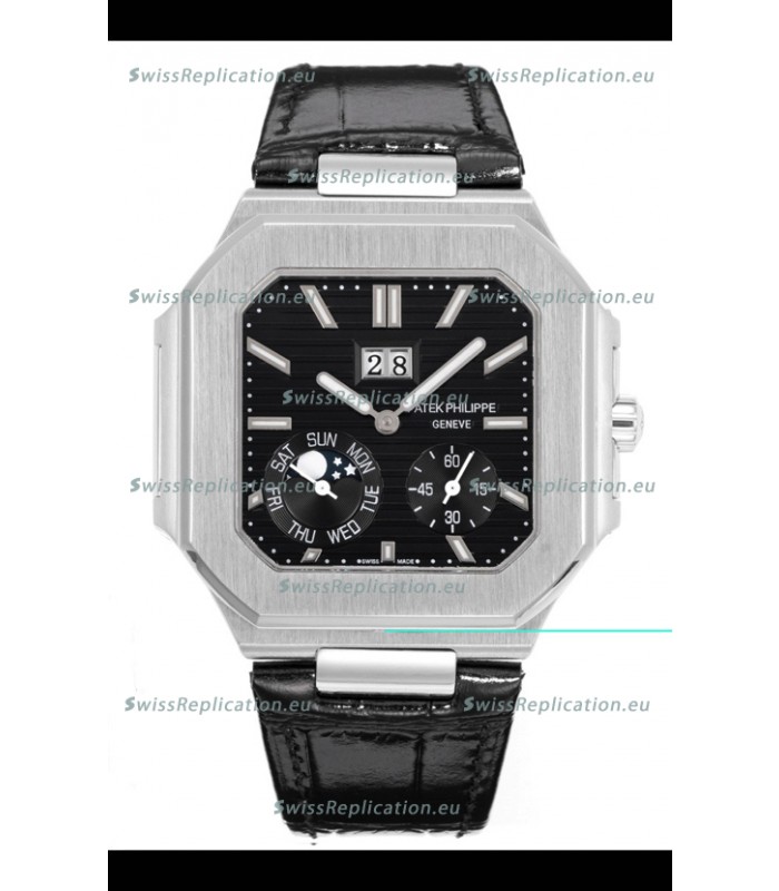 Patek Philippe Cubitus 5822 904L Steel Casing Black Dial Swiss Replica Watch