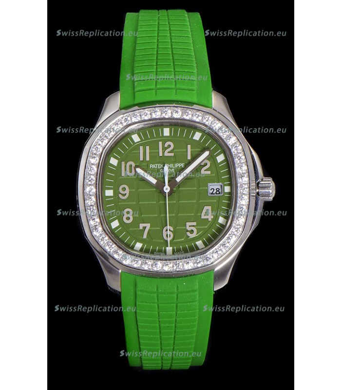 Patek Philippe Super Clone Aquanaut Stainless Steel Green Dial 38.5MM Watch 