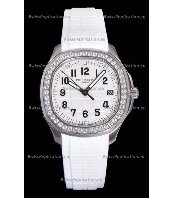 Patek Philippe Super Clone Aquanaut Stainless Steel White Dial 38.5MM Watch 