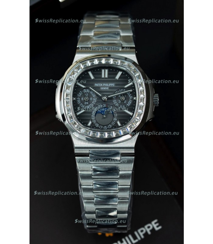 Patek Philippe Nautilus 5740 Perpetual Calendar Stainless Steel Grey Dial Swiss Replica Watch
