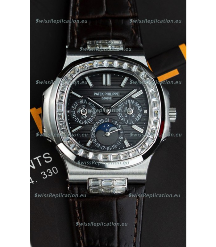 Patek Philippe Nautilus 5740 Perpetual Calendar Stainless Steel Grey Dial Swiss Replica Watch