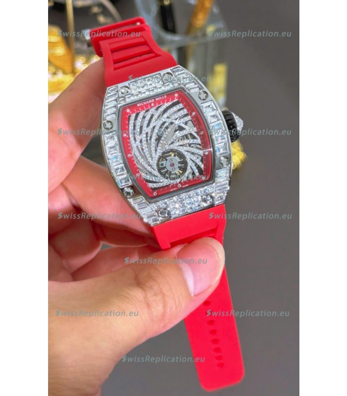 Richard Mille RM51-02 Stainless Steel Casing Watch in Mossanites Automatic Movement