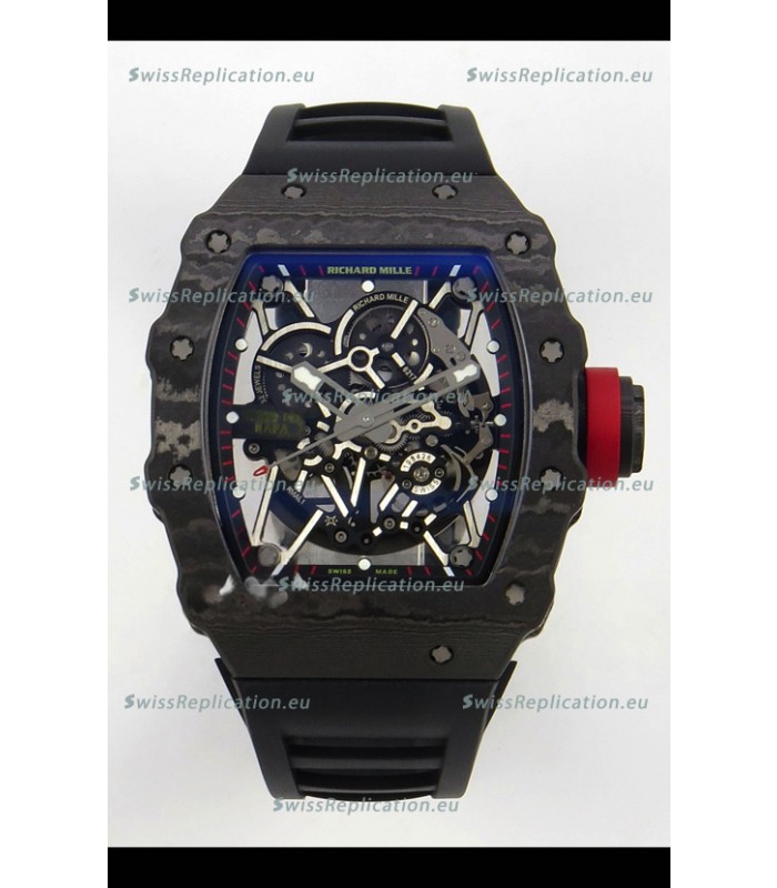 Richard Mille Super Clone RM035-02 Carbon Casing Watch with RMAL1 Movement 