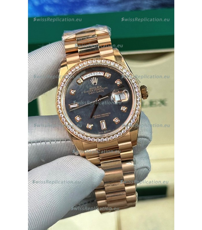 Rolex Day Date Presidential 18K Rose Gold Watch 40MM - Pearl Dial 1:1 Mirror Quality