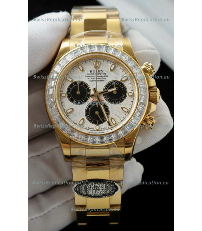 Rolex Daytona Super Clone 116519LN Meteorite Dial Cal.4131 Movement - Yellow Gold Casing