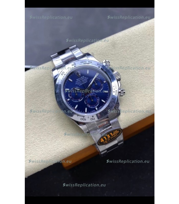Rolex Daytona Super Clone M116509 Original Cal.4131 Movement - 904L Steel Watch in Blue Dial