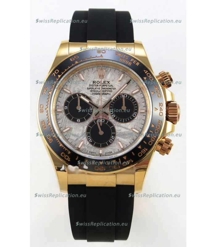 Rolex Daytona Super Clone 116518 Rose Gold Meteorite Dial Original Cal.4131 Movement
