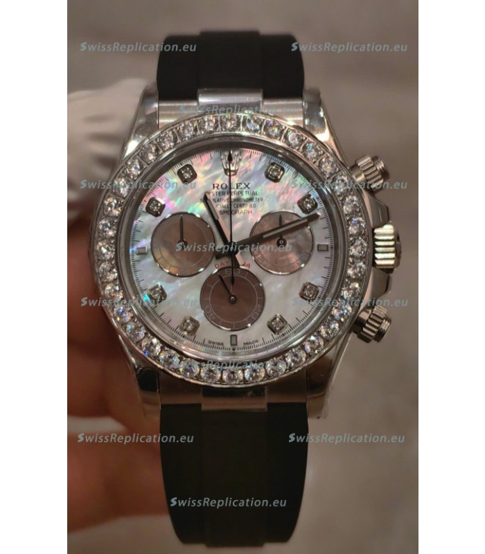 Rolex Daytona Super Clone Steel Casing Cal.4131 Movement Watch Custom Sapphires Bezel