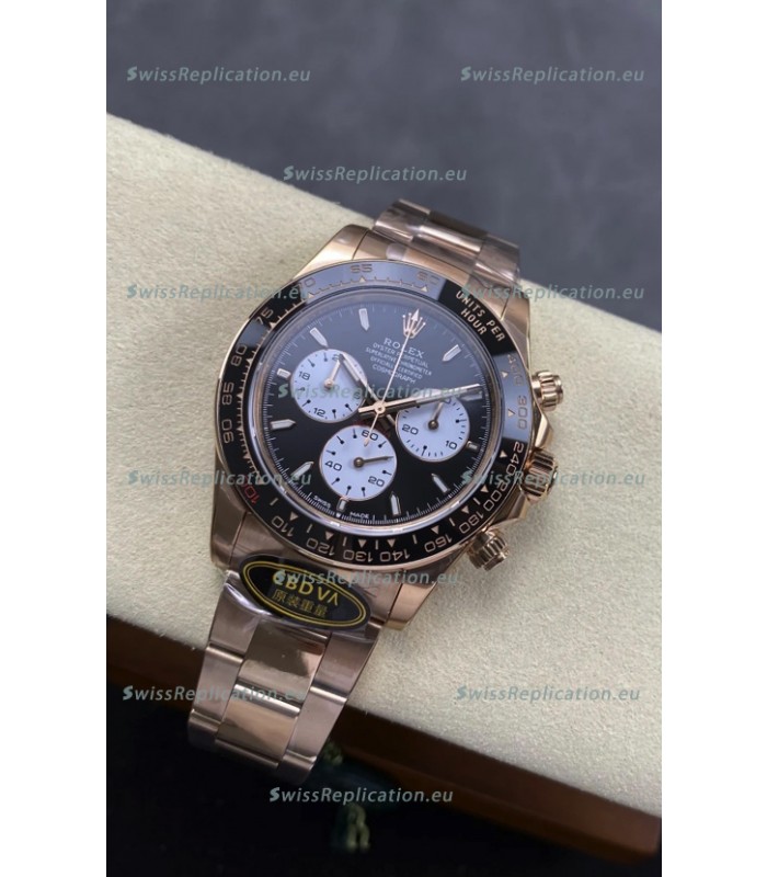 Rolex Daytona Super Clone 126525 Le Mans Edition Rose Gold Black Dial Original Cal.4132 Movement