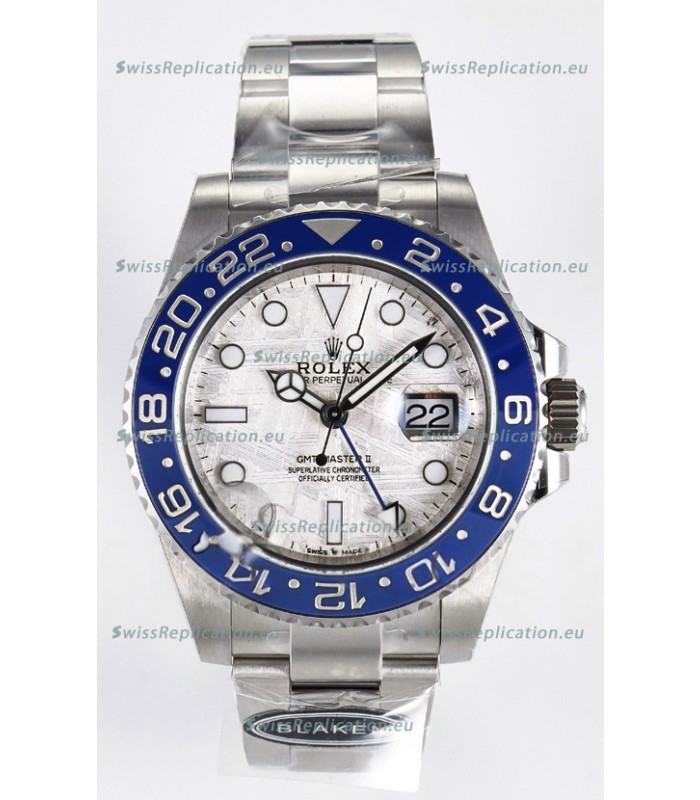 Rolex GMT Masters II Super Clone 126716 "Blaken" 904L Steel Meteorite Dial Watch 