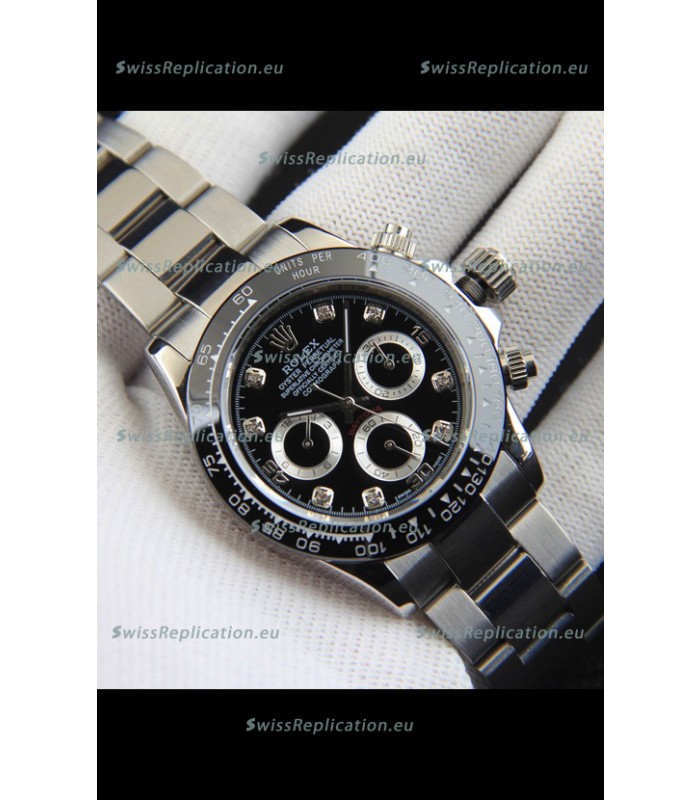Rolex Daytona Japanese Movement Replica Watch in Black Dial - Ceramic Bezel 