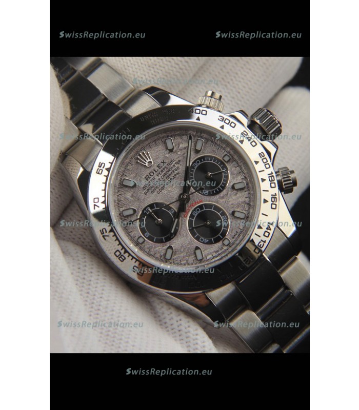 Rolex Daytona Japanese Movement Replica Watch in Meteorite Pattern Dial