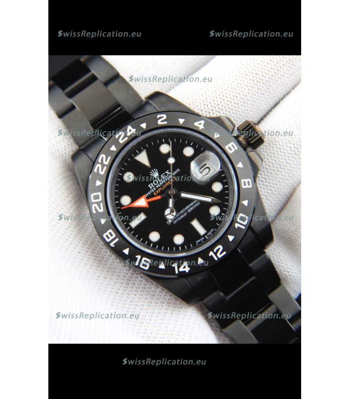 Rolex Explorer II Japanese Movement Replica Watch in PVD Coating Watch 