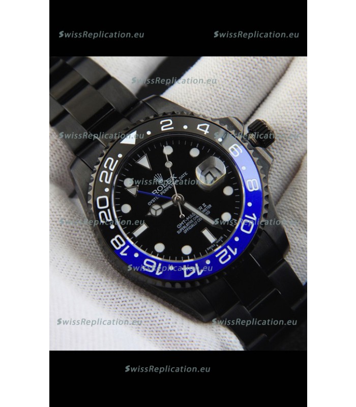 Rolex GMT Masters II Japanese Movement Replica Watch in PVD Casing 