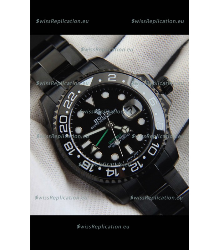 Rolex GMT Masters II Japanese Movement Replica Watch in PVD Casing 