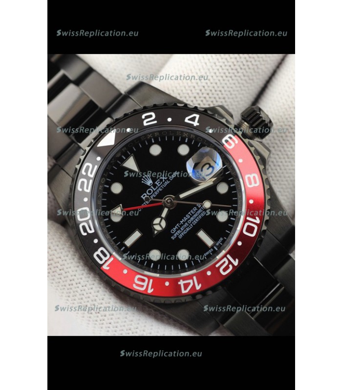Rolex GMT Masters II Japanese Movement Replica Watch in PVD Casing 