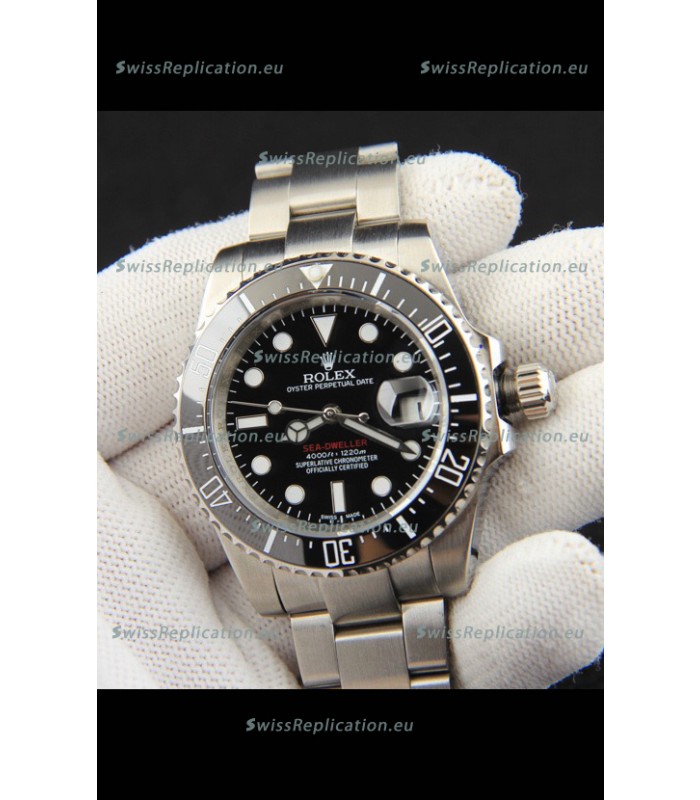 Rolex Sea Dweller Japanese Movement Replica Watch Black Dial 43MM
